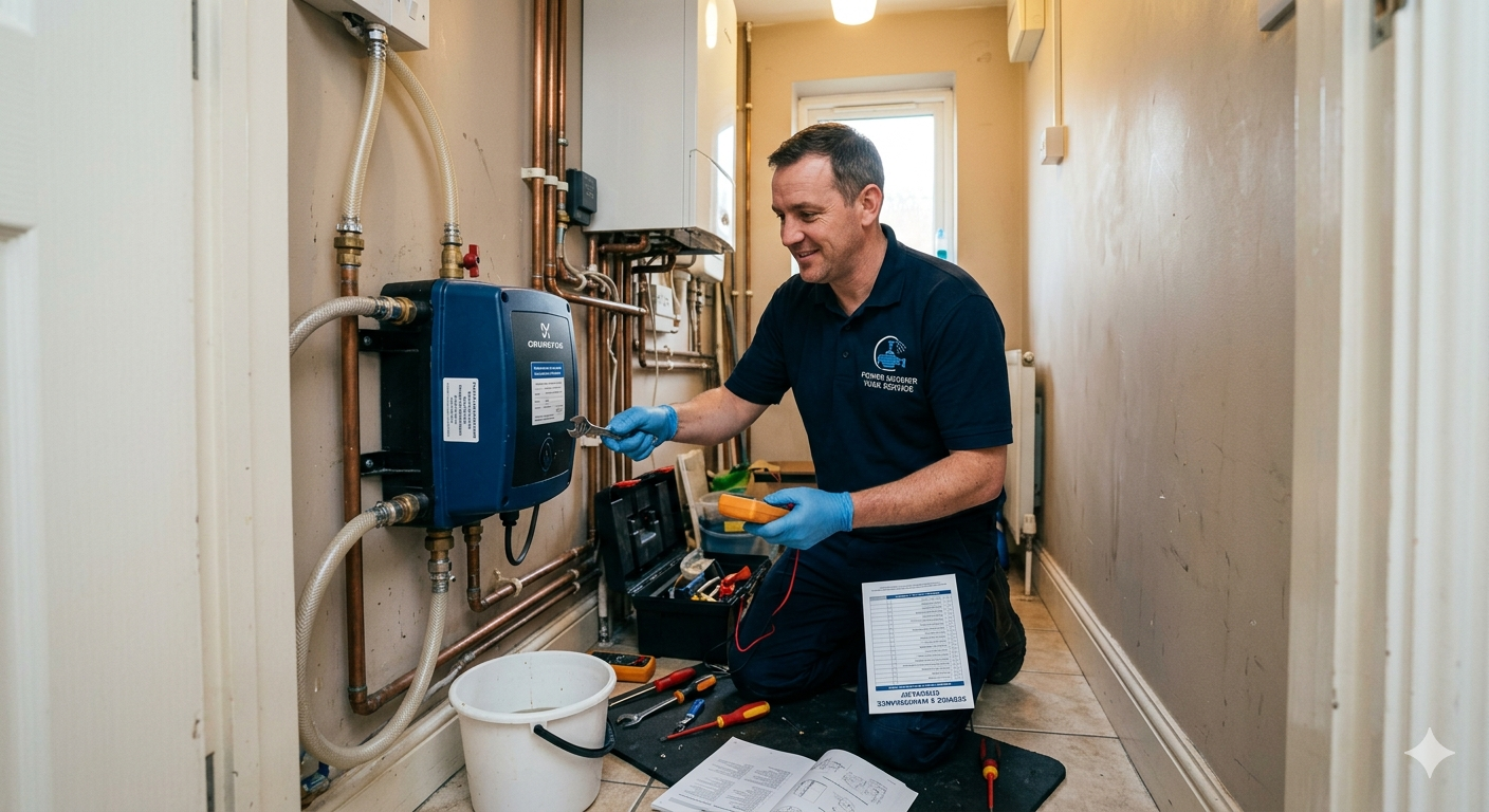 Power Shower Pump Service in Dorchester Town Centre