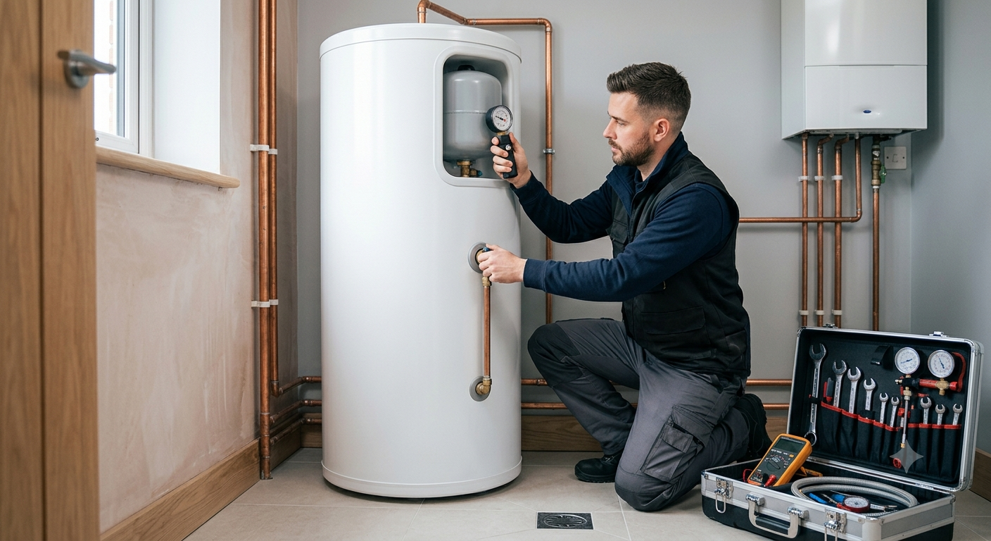 Unvented Cylinder Service in Southwell