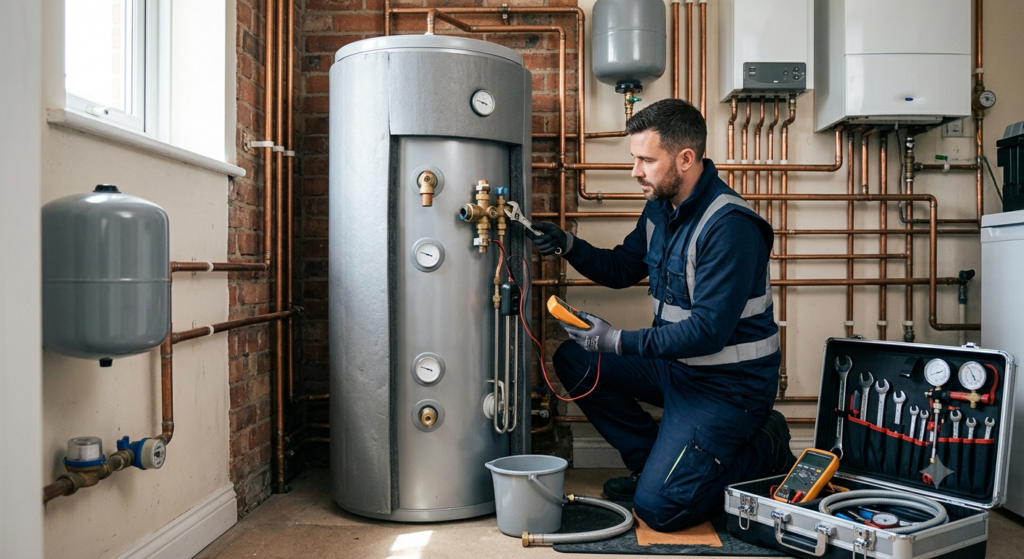 Unvented Cylinder Service in Southwell